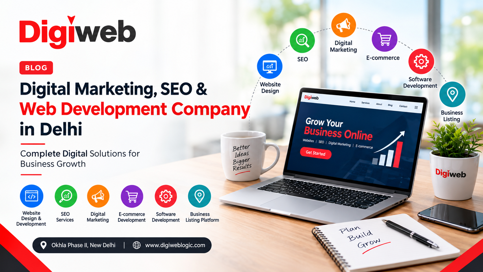 Digiweblogic – Digital Marketing, SEO &amp; Web Development Company in Delhi